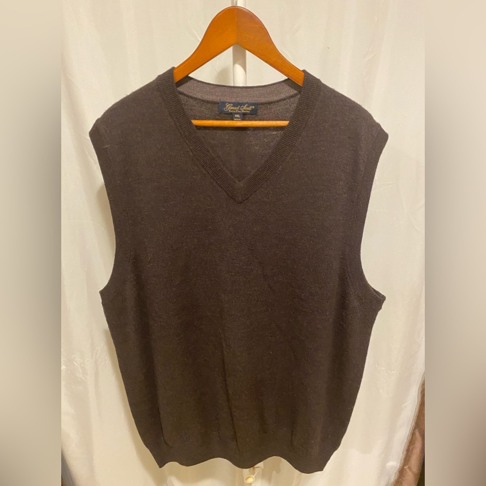 Wool sweater vest